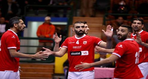 بعد انسحاب الزمالك.. طائرة الأهلي على رأس المجموعة الثانية في البطولة العربية